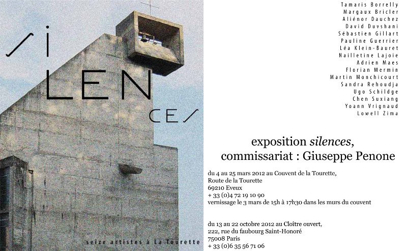 Exposition silences, Couvent de La Tourette